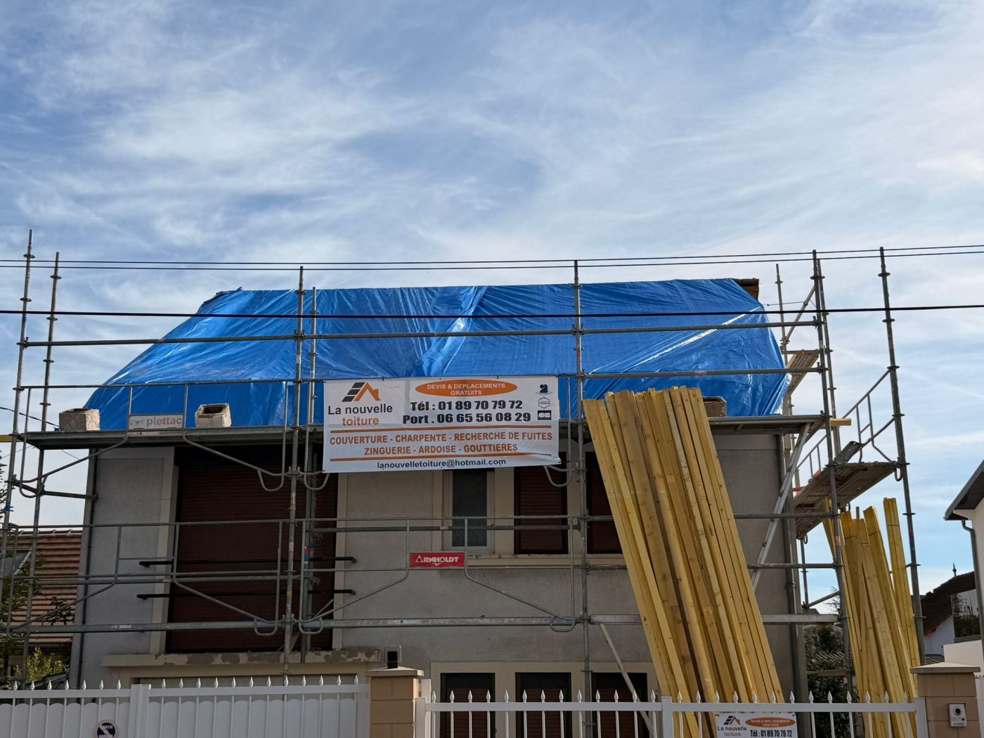 La nouvelle toiture - Réalisation toiture 11