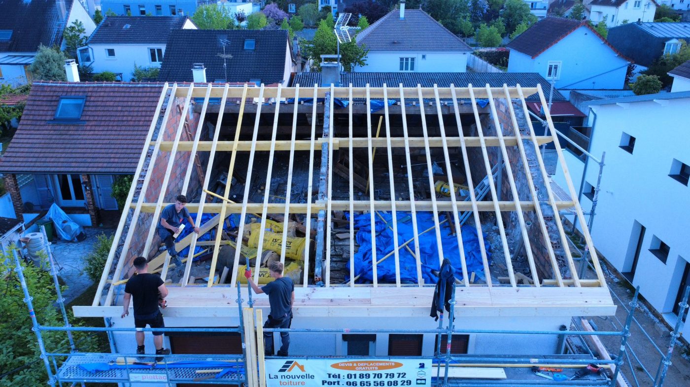 La nouvelle toiture - Réalisation toiture 13